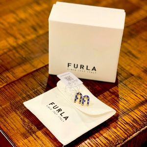 FURLA arch logomania earrings